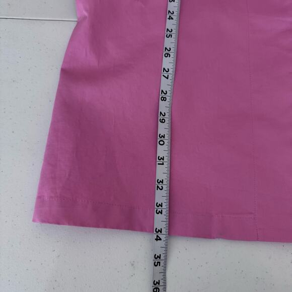 Vintage Y2K Gap Pink Rain Button Up Trench Coat Women's Medium 2000s Preppy - Picture 13 of 15